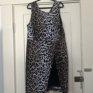 Cato sleeveless leopard print dress. Size 18W.